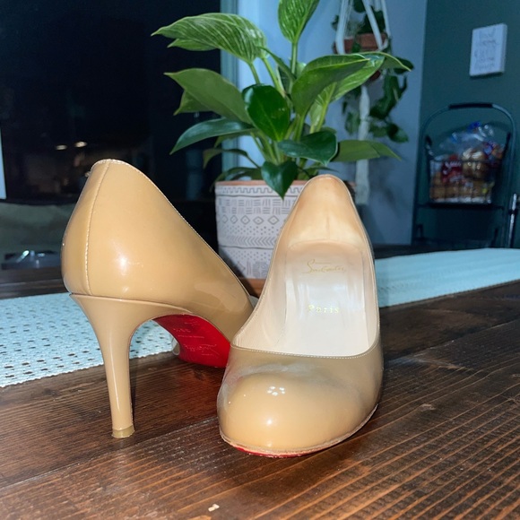 Christian Louboutin Shoes - Authentic Christian Louboutin Nude Pumps